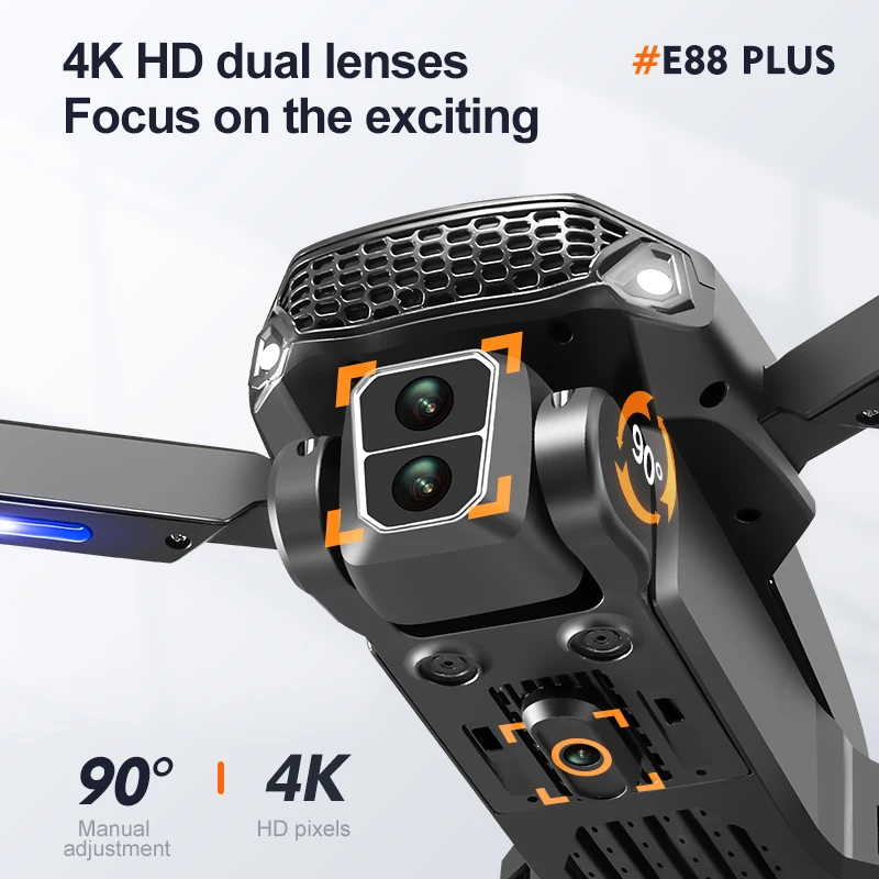 New E88 Plus Quadcopter Drone: - Drone Cinematic avis et prix