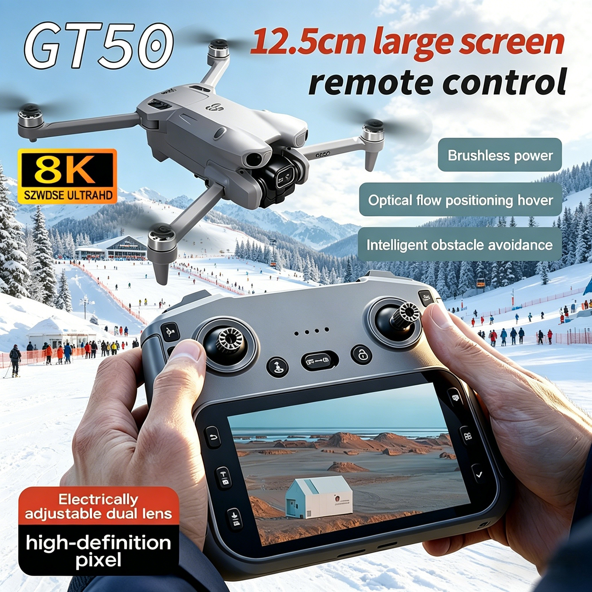 GT50 PRO MIni 5 pro RC Drone 8 - Drone Lidar avis et prix