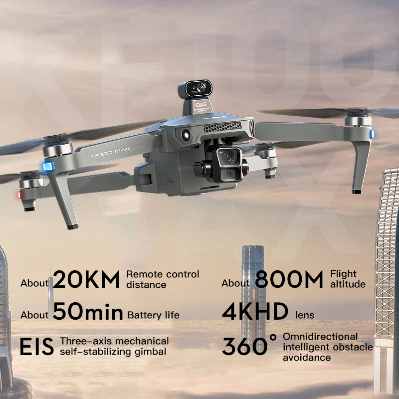 SJRC KF100 MAX 8K UHD Photo HD - Drone Photogrammetry avis et prix