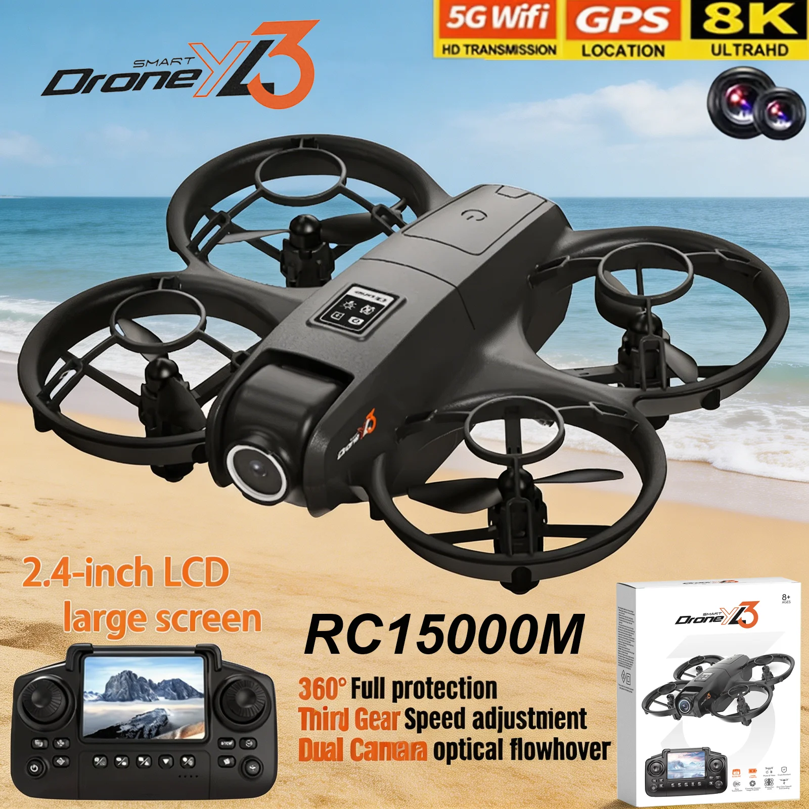 New YL3 RC Drone 8K 1080P Wide - Drone Surveying avis et prix